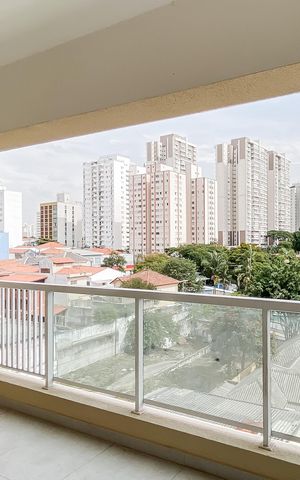 Apartamento à venda com 33m², 1 quarto e 1 vaga Apartamento à venda com 33m², 1 quarto e 1 vagaVaranda