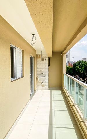 Apartamento para alugar com 46m², 2 quartos e 1 vaga Apartamento para alugar com 46m², 2 quartos e 1 vagaVaranda/área de serviço