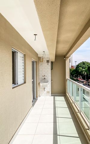 Apartamento à venda com 46m², 2 quartos e 1 vaga Apartamento à venda com 46m², 2 quartos e 1 vagaVaranda/área de serviço