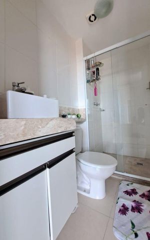 Apartamento à venda com 63m², 3 quartos e 1 vaga Apartamento à venda com 63m², 3 quartos e 1 vagaBanheiro 1