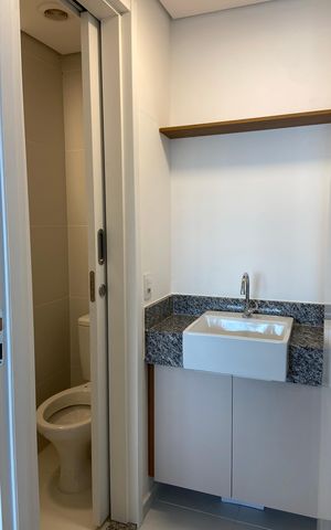 Apartamento para alugar com 33m², 1 quarto e 1 vaga Apartamento para alugar com 33m², 1 quarto e 1 vagaBanheiro