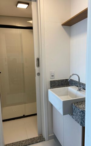 Apartamento para alugar com 33m², 1 quarto e 1 vaga Apartamento para alugar com 33m², 1 quarto e 1 vagaBanheiro