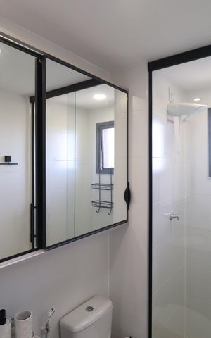 Apartamento para alugar com 43m², 1 quarto e 1 vagaBanheiro Social