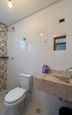 Apartamento à venda com 124m², 2 quartos e 1 vaga Apartamento à venda com 124m², 2 quartos e 1 vagaBanheiro da Suíte