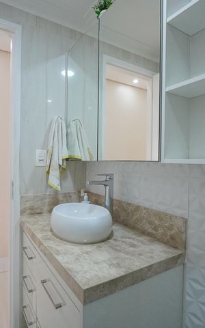 Apartamento à venda com 57m², 2 quartos e 1 vagaBanheiro