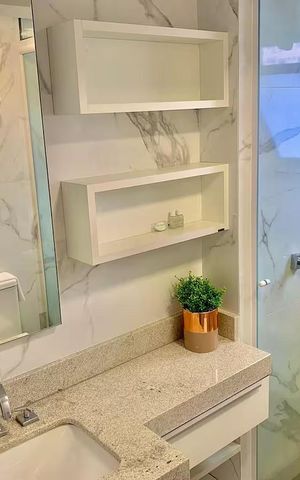 Apartamento para alugar com 31m², 1 quarto e 1 vaga Apartamento para alugar com 31m², 1 quarto e 1 vagaBanheiro