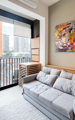 Studio à venda com 25m², 1 quarto e sem vaga