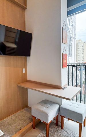 Studio à venda com 25m², 1 quarto e sem vaga