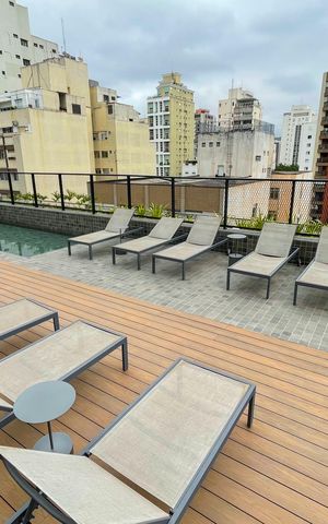 Studio à venda com 25m², 1 quarto e sem vaga