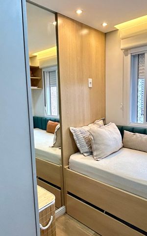 Apartamento à venda com 47m², 2 quartos e 1 vagaQuarto 2