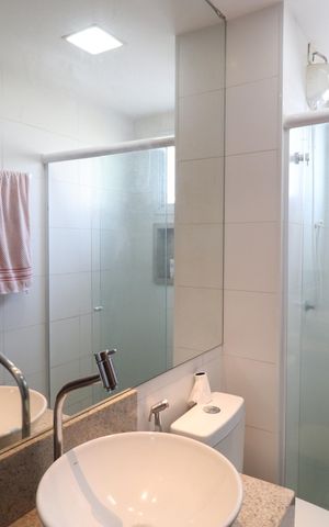 Apartamento para alugar com 65m², 2 quartos e 2 vagasBanheiro do Quarto 2