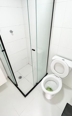 Studio para alugar com 30m², 1 quarto e sem vaga Studio para alugar com 30m², 1 quarto e sem vagaBanheiro