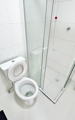 Studio para alugar com 30m², 1 quarto e sem vaga Studio para alugar com 30m², 1 quarto e sem vagaBanheiro