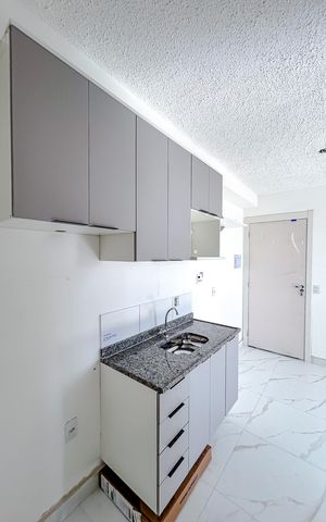 Apartamento para alugar com 45m², 2 quartos e sem vagaCozinha e Área de Serviço
