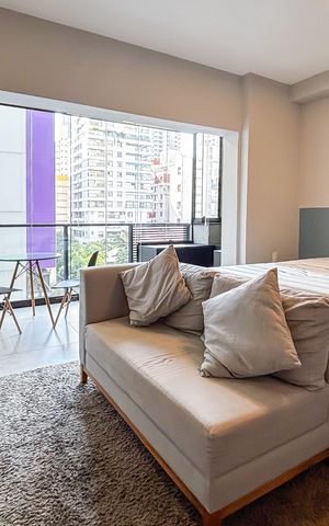 Studio para alugar com 33m², 1 quarto e sem vaga