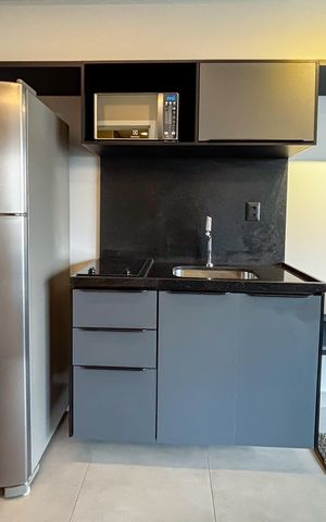 Studio para alugar com 33m², 1 quarto e sem vaga