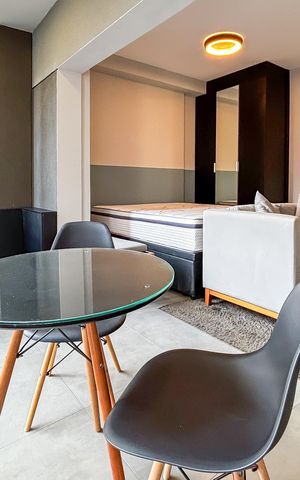 Studio para alugar com 33m², 1 quarto e sem vaga