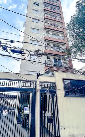 Apartamento para alugar com 37m², 1 quarto e sem vagaFachada com Plaquinha