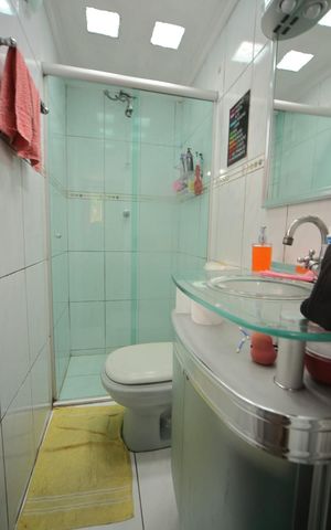 Apartamento à venda com 78m², 3 quartos e 1 vagaBanheiro da Suíte 