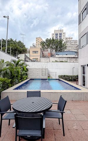 Studio à venda com 24m², 1 quarto e sem vagaÁrea comum - Piscina