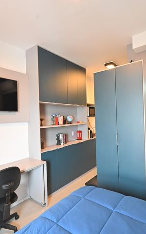 Studio para alugar com 28m², 1 quarto e sem vagaSala/Quarto