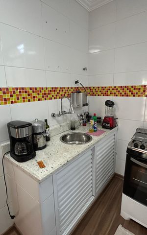 Apartamento à venda com 56m², 1 quarto e 1 vagaCozinha