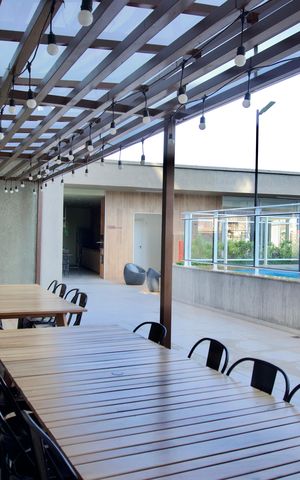 Apartamento para alugar com 120m², 2 quartos e 2 vagas Apartamento para alugar com 120m², 2 quartos e 2 vagasÁrea comum - Churrasqueira