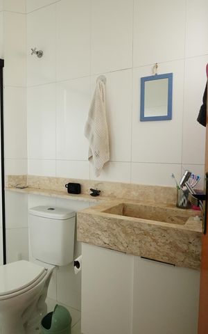Apartamento à venda com 80m², 3 quartos e 2 vagasBanheiro da Suíte