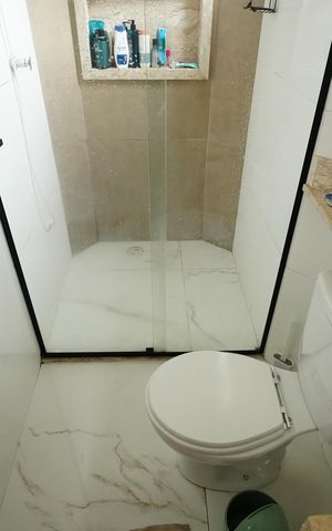 Apartamento à venda com 80m², 3 quartos e 2 vagasBanheiro da Suíte