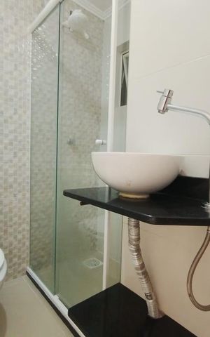 Apartamento para alugar com 44m², 2 quartos e 1 vaga Apartamento para alugar com 44m², 2 quartos e 1 vagaBanheiro