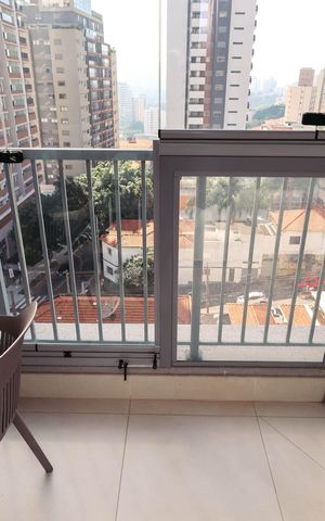 Apartamento para alugar com 25m², 1 quarto e sem vagaVaranda