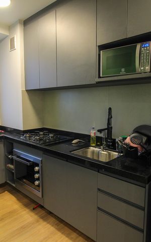 Apartamento à venda com 37m², 2 quartos e 1 vagaCozinha e Área de Serviço