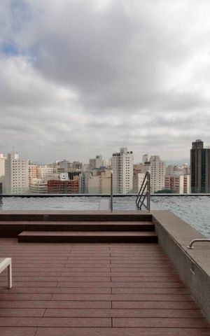 Studio para alugar com 35m², 1 quarto e 1 vaga Studio para alugar com 35m², 1 quarto e 1 vagaÁrea comum - Piscina