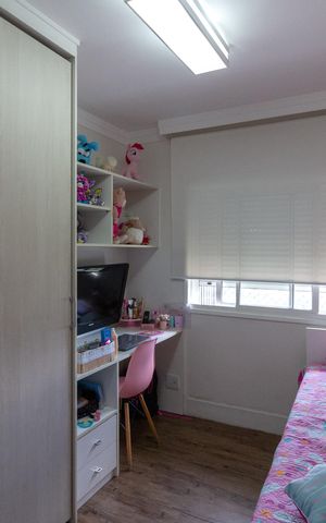 Apartamento à venda com 137m², 3 quartos e 2 vagasQuarto 3