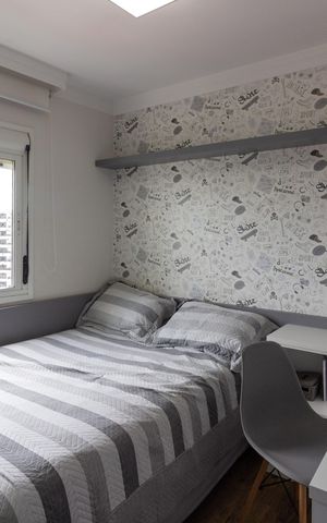 Apartamento à venda com 137m², 3 quartos e 2 vagasQuarto 2 suíte