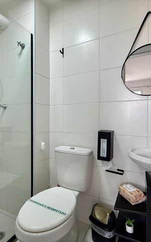 Apartamento à venda com 27m², 1 quarto e sem vaga Apartamento à venda com 27m², 1 quarto e sem vagaBanheiro Suíte
