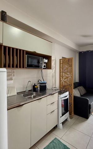 Apartamento à venda com 27m², 1 quarto e sem vaga Apartamento à venda com 27m², 1 quarto e sem vagaCozinha