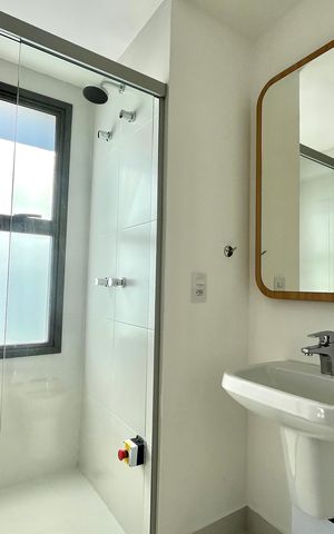 Apartamento para alugar com 30m², 1 quarto e sem vaga Apartamento para alugar com 30m², 1 quarto e sem vagaBanheiro da Suíte