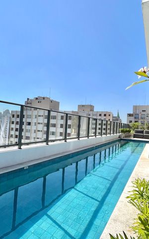 Apartamento para alugar com 30m², 1 quarto e sem vaga Apartamento para alugar com 30m², 1 quarto e sem vagaÁrea comum - Piscina