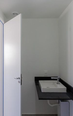 Studio para alugar com 24m², 1 quarto e sem vaga Studio para alugar com 24m², 1 quarto e sem vagaBanheiro