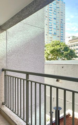Studio para alugar com 31m², 1 quarto e sem vaga Studio para alugar com 31m², 1 quarto e sem vagaVaranda