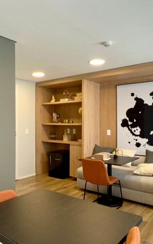 Studio para alugar com 31m², 1 quarto e sem vaga Studio para alugar com 31m², 1 quarto e sem vagaCoworking