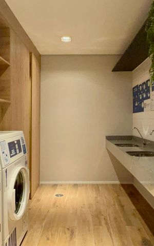 Studio para alugar com 31m², 1 quarto e sem vaga Studio para alugar com 31m², 1 quarto e sem vagaLavanderia