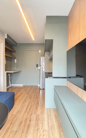Apartamento para alugar com 26m², 1 quarto e sem vaga Apartamento para alugar com 26m², 1 quarto e sem vagaSala/Cozinha
