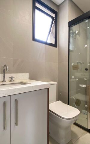 Apartamento para alugar com 73m², 2 quartos e 2 vagas Apartamento para alugar com 73m², 2 quartos e 2 vagasBanheiro 1