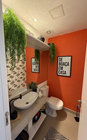 Apartamento para alugar com 98m², 2 quartos e 2 vagas Apartamento para alugar com 98m², 2 quartos e 2 vagasBanheiro 1