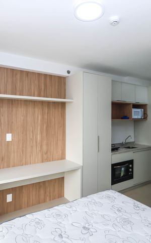 Studio para alugar com 30m², 1 quarto e sem vagaQuarto