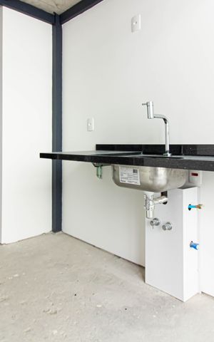 Studio para alugar com 27m², 1 quarto e sem vaga Studio para alugar com 27m², 1 quarto e sem vagaCozinha