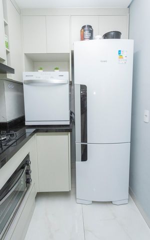 Apartamento à venda com 37m², 2 quartos e 2 vagasCozinha e Área de Serviço