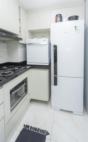 Apartamento à venda com 37m², 2 quartos e 2 vagasCozinha e Área de Serviço